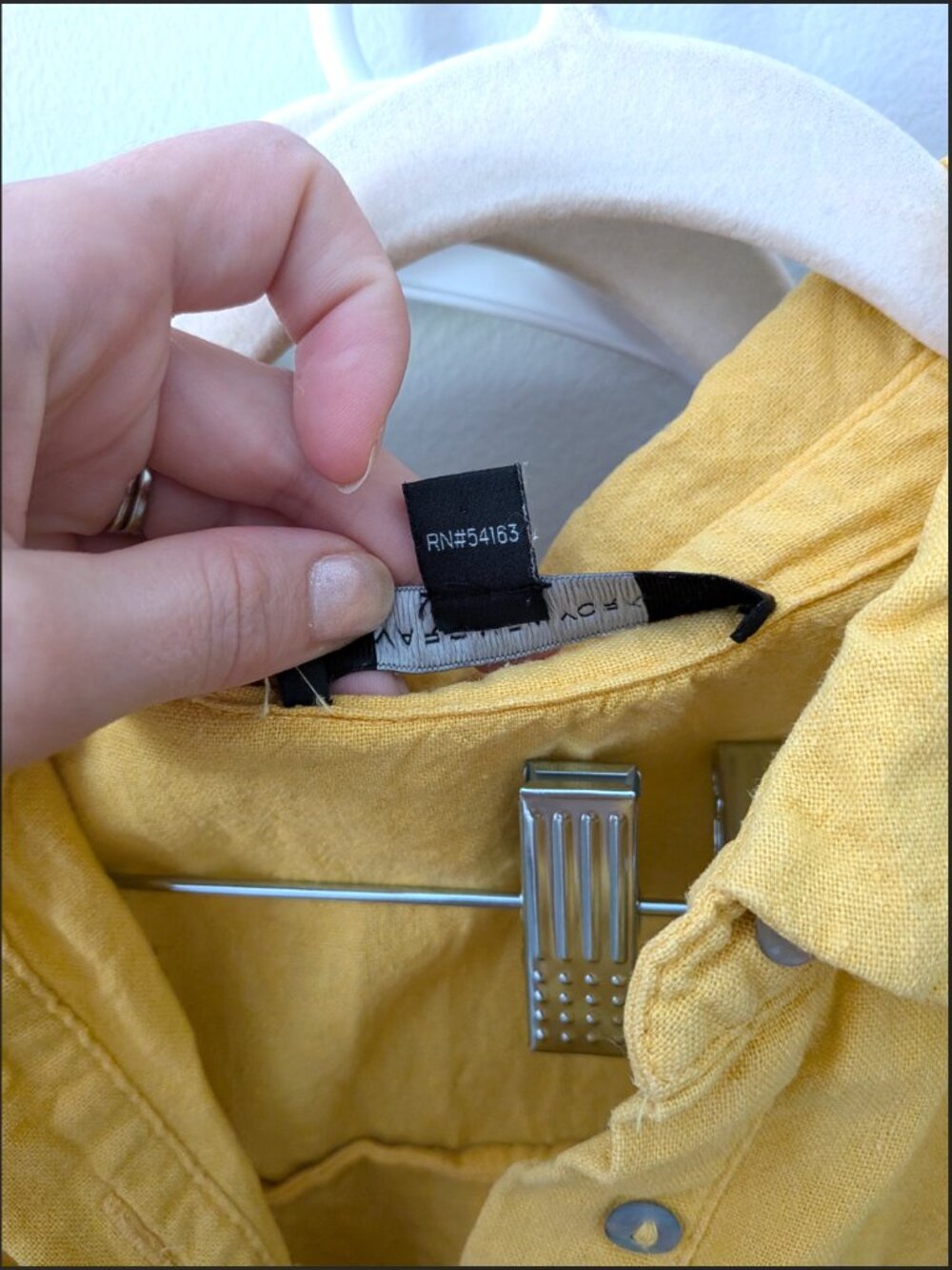 Marc New York Linen Blend Button Up Cropped Top Mustard Yellow Small - Picture 2 of 5